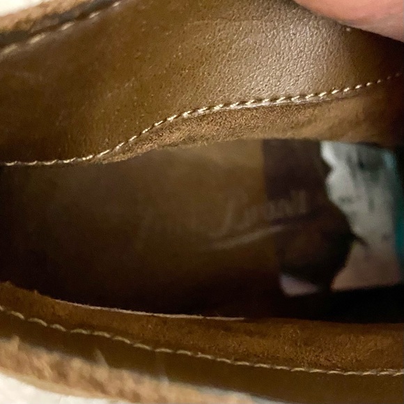 Lucky Brand Unitas Brown Suede Ankle Boots Women’s Size 8M Lace-Up Stacked Heel - Picture 8 of 12